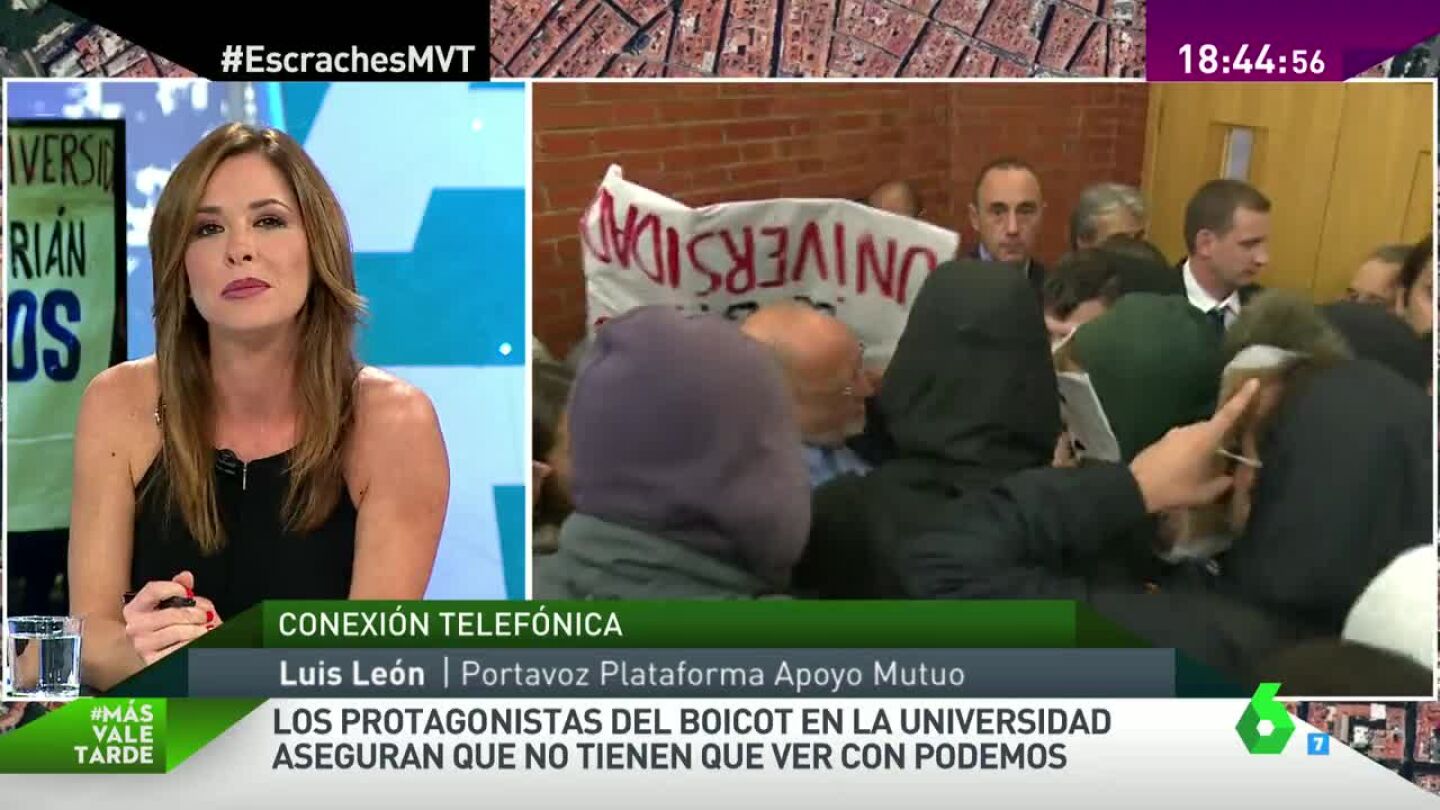 Mamen Mendiz&aacute;bal habla con Luis Le&oacute;n