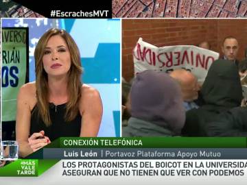Mamen Mendizábal habla con Luis León Mamen Mendizábal habla con Luis León