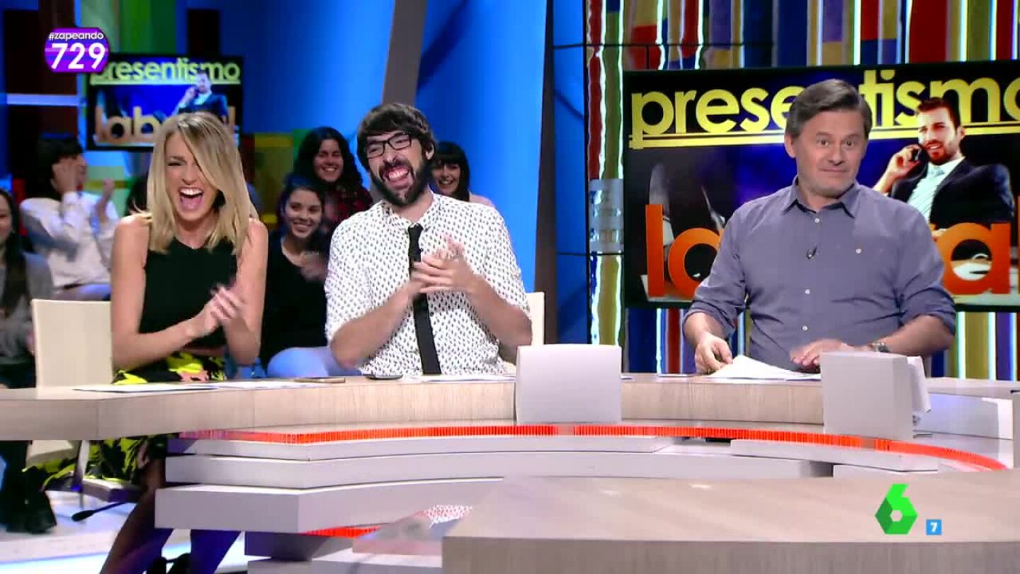 El plat&oacute; de Zapeando se parte de risa con Miki Nadal