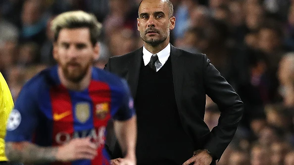 Pep Guardiola y Messi Pep Guardiola y Messi