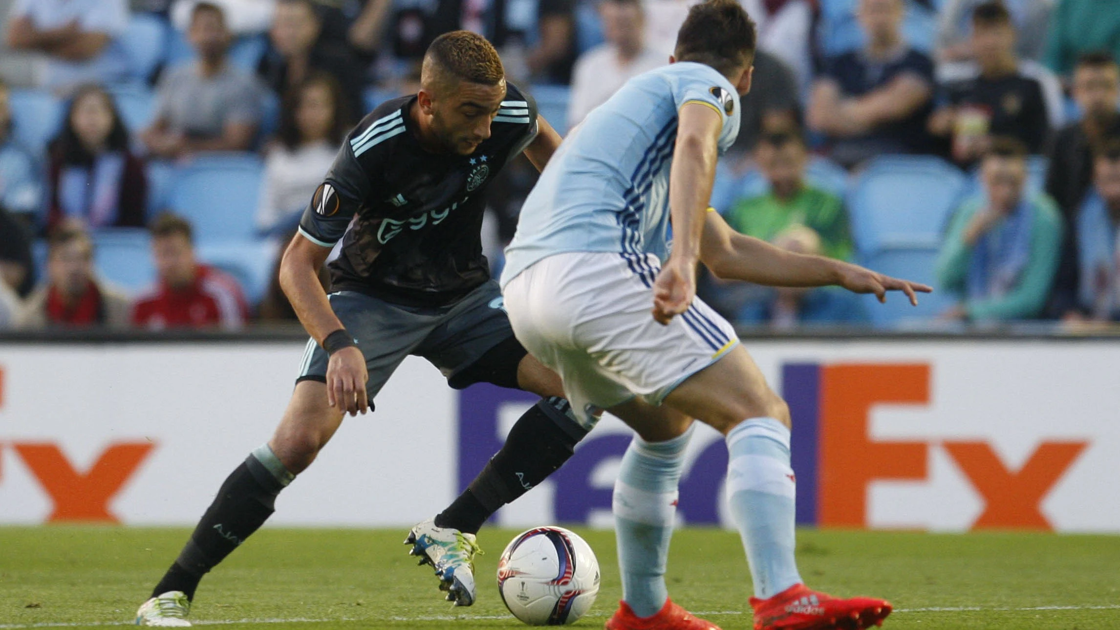 Momento del encuentro entre Celta de Vigo y Ajax