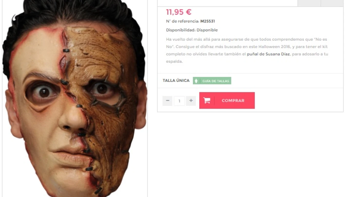 Careta 'zombie' de Pedro Sánchez Careta 'zombie' de Pedro Sánchez