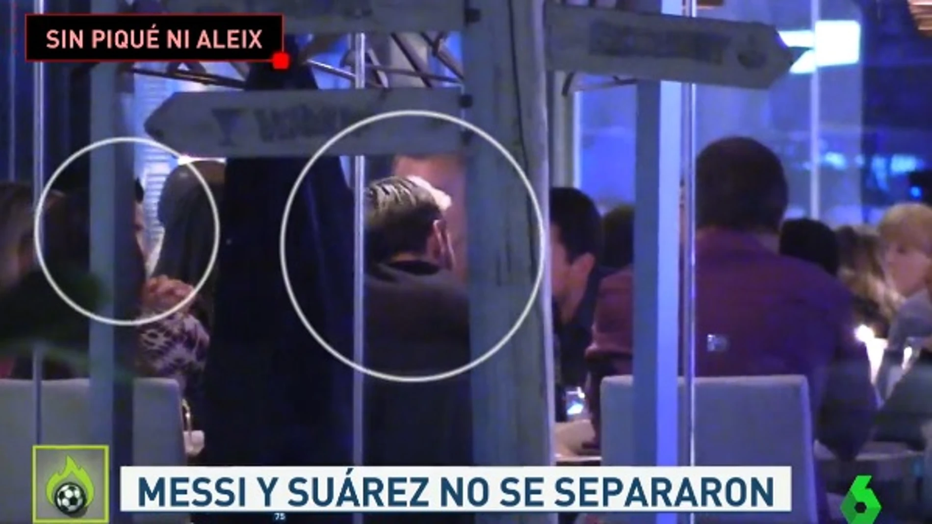 Luis Suárez y Messi, en la cena por la Bota de Oro