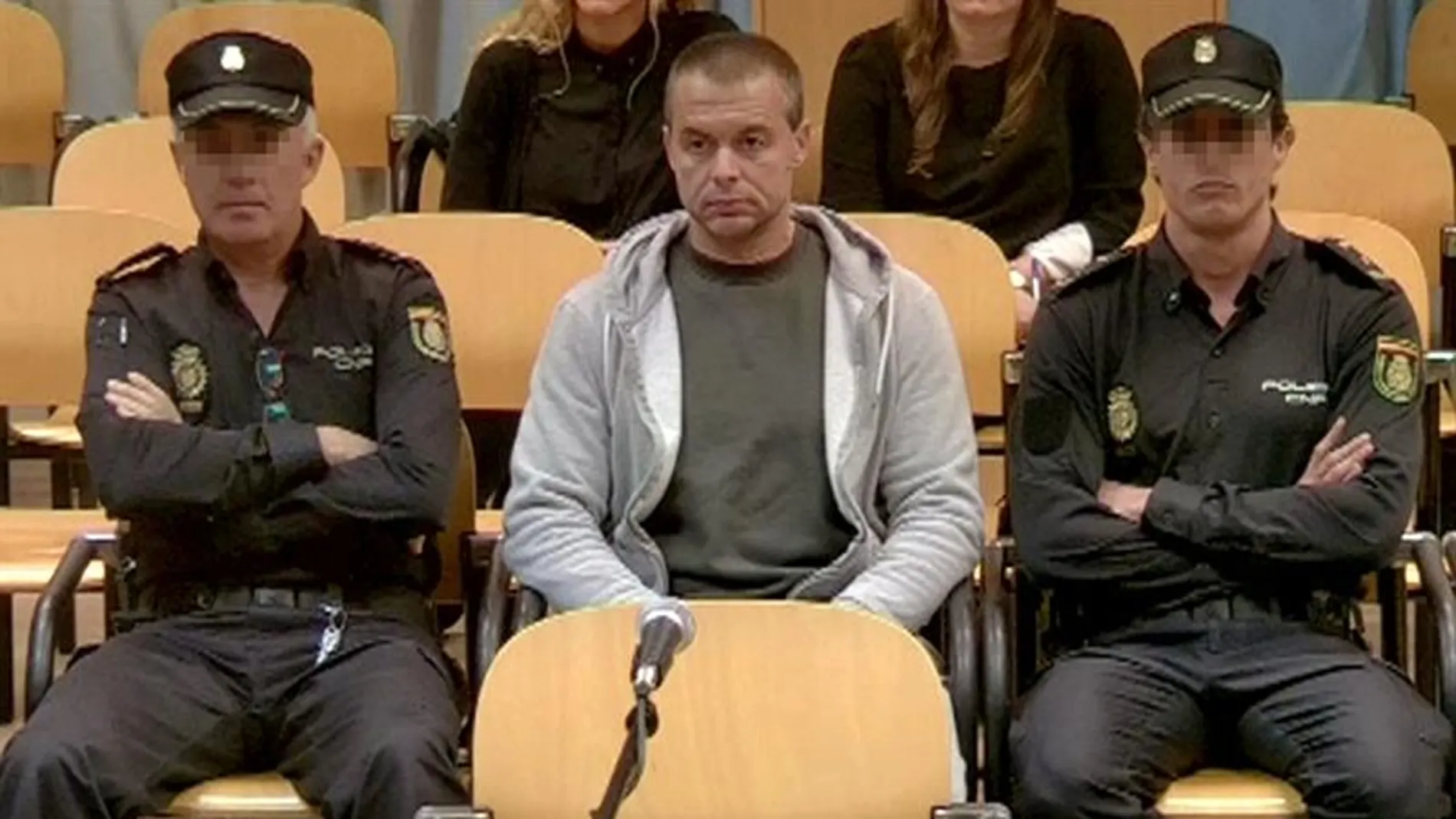 Antonio Ortiz, el presunto pederasta de Ciudad Lineal, durante el juicio