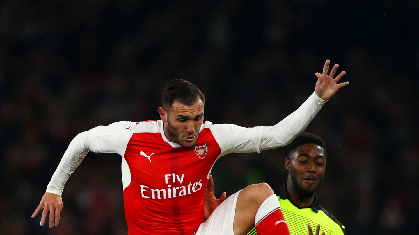 Lucas Pérez, jugador del Arsenal Lucas Pérez, jugador del Arsenal