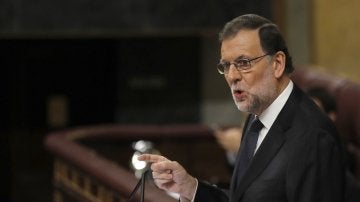 Mariano Rajoy durante la sesión de investidura