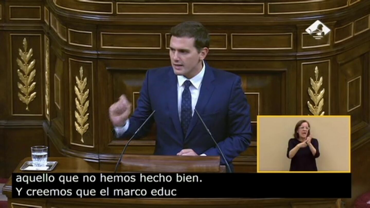 Frame 0.0 de: Albert Rivera: &ldquo;Espa&ntilde;a el campe&oacute;n de Europa en fracaso escolar&rdquo;