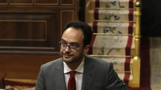 Antonio Hernando, en la sesión de investidura Antonio Hernando, en la sesión de investidura