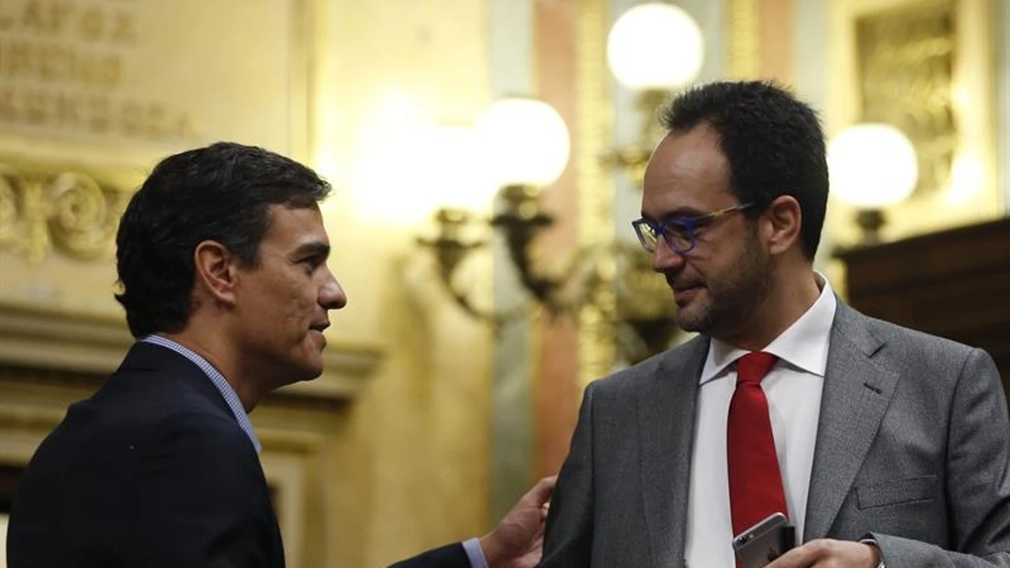 Pedro Sánchez y Antonio Hernando Pedro Sánchez y Antonio Hernando