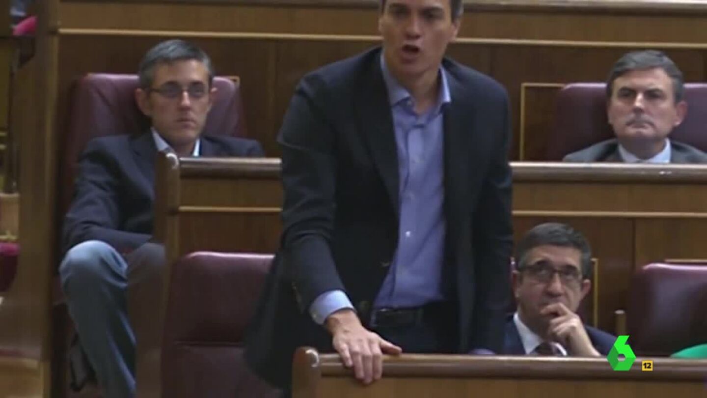 Pedro S&aacute;nchez vota "no s&eacute;" a Rajoy