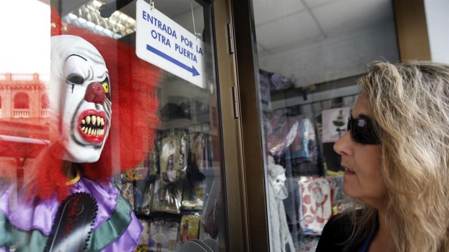 M&aacute;scara de payaso