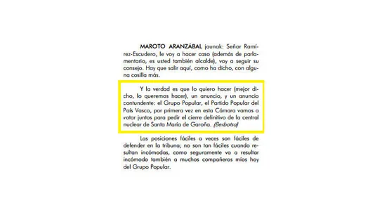 Detalle de la declaración de Javier Maroto Detalle de la declaración de Javier Maroto