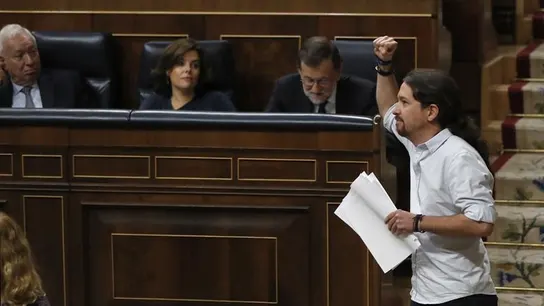 Pablo Iglesias, en la investidura de Rajoy Pablo Iglesias, en la investidura de Rajoy