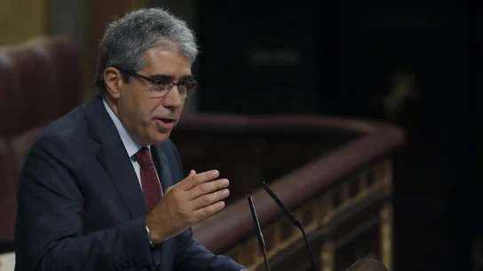 Francesc Homs durante su intervención en la segunda sesión de investidura Francesc Homs durante su intervención en la segunda sesión de investidura