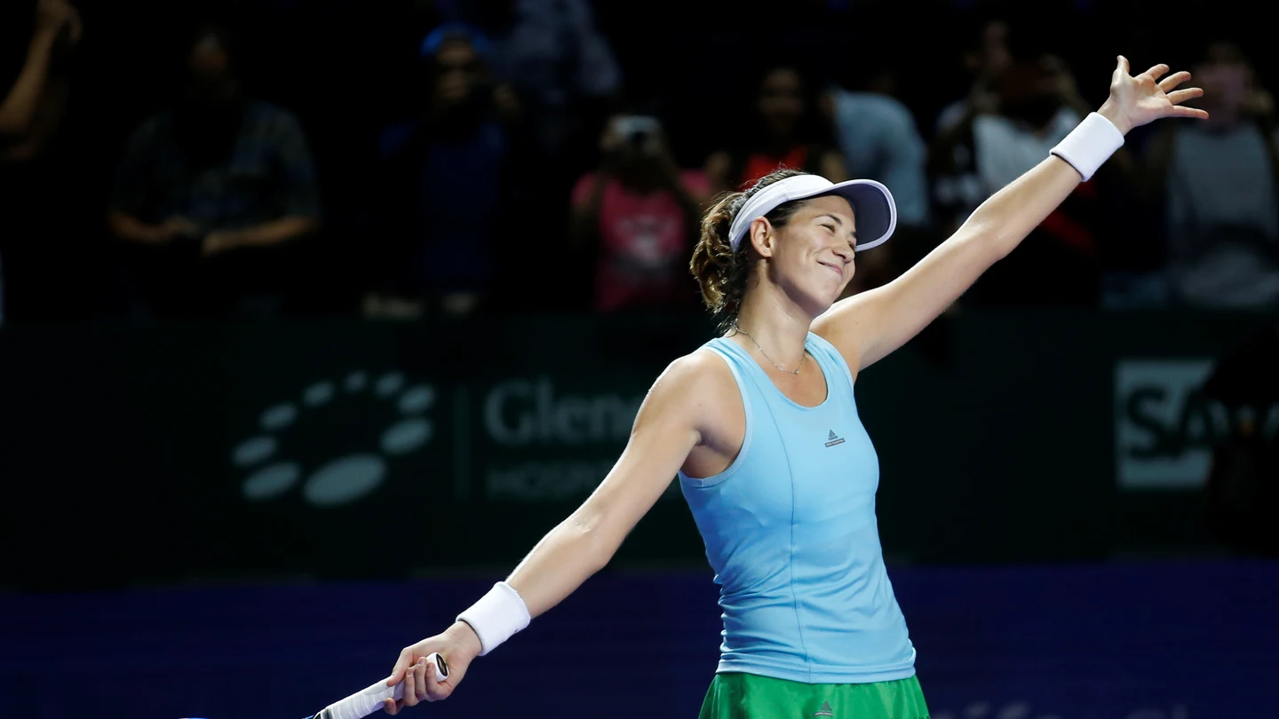 Garbiñe Muguruza se despide del Masters de Singapur Garbiñe Muguruza se despide del Masters de Singapur