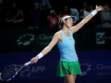 Garbiñe Muguruza se despide del Masters de Singapur Garbiñe Muguruza se despide del Masters de Singapur
