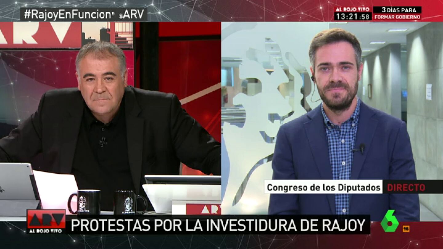 Frame 0.0 de: Felipe Sicilia, diputado del PSOE: "Ning&uacute;n socialista quiere hacer presidente a Rajoy, es obvio"