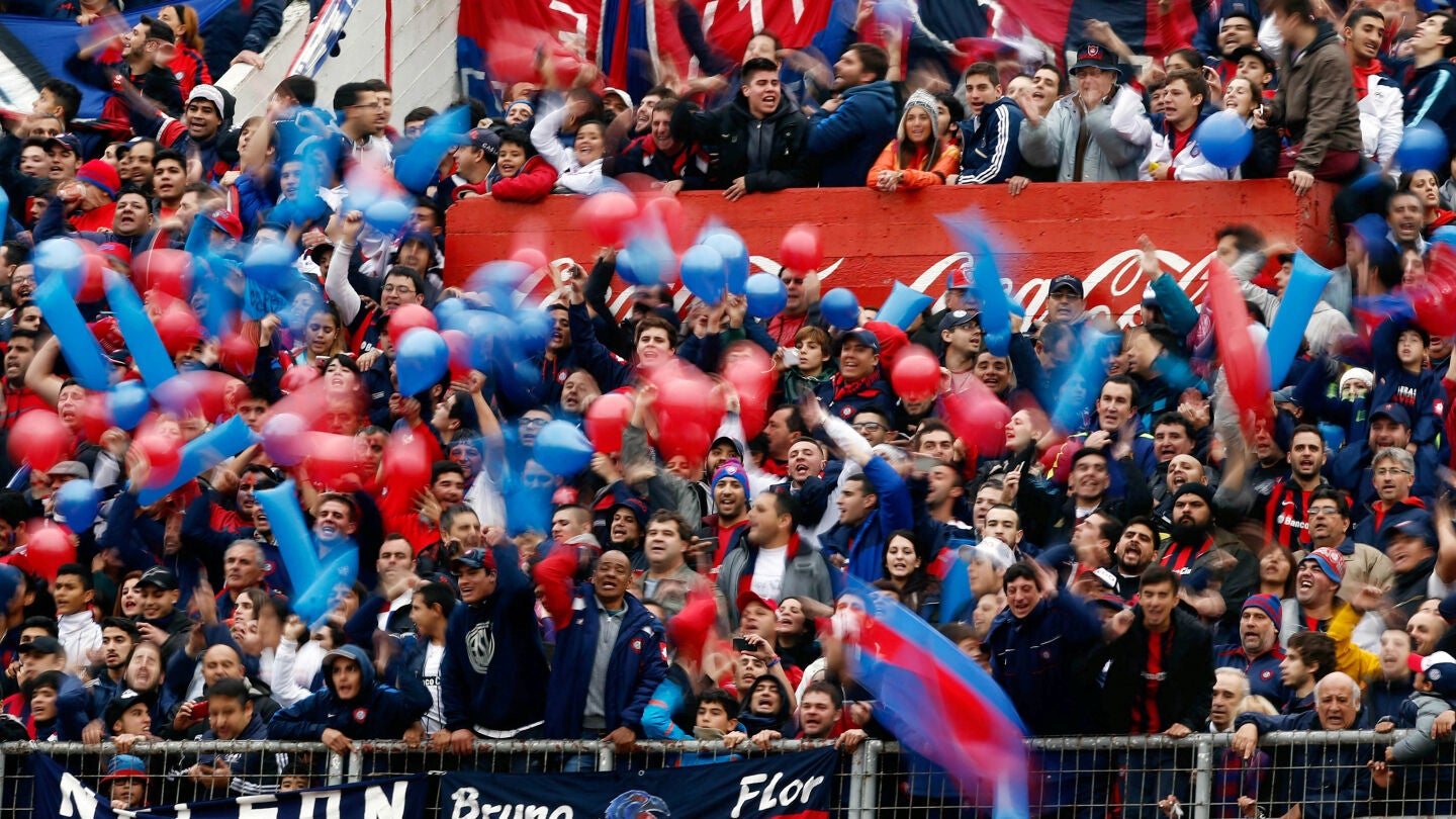 La grada de San Lorenzo, durante un partido