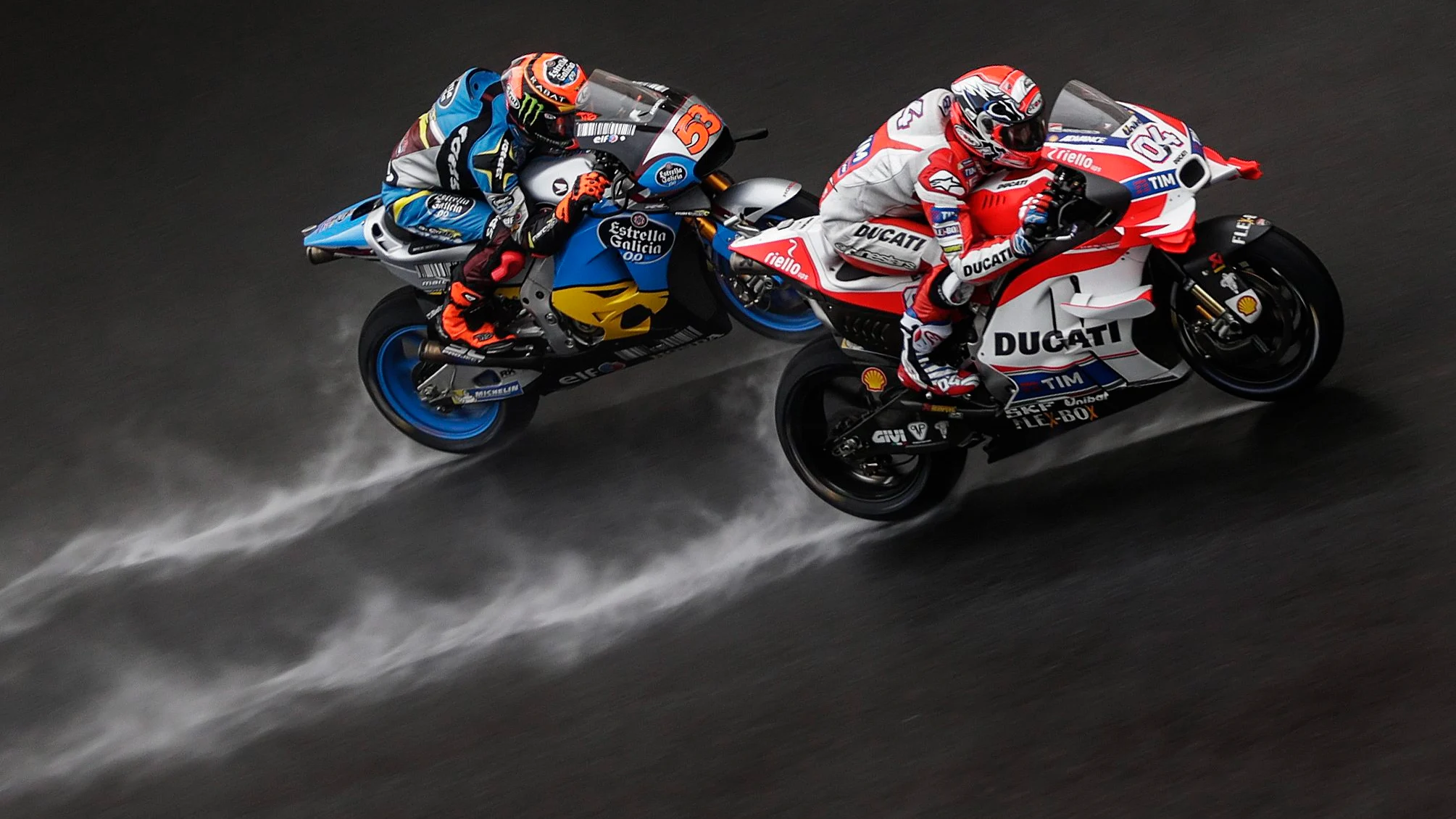 Andrea Dovizioso, rodando en el circuito de Sepang