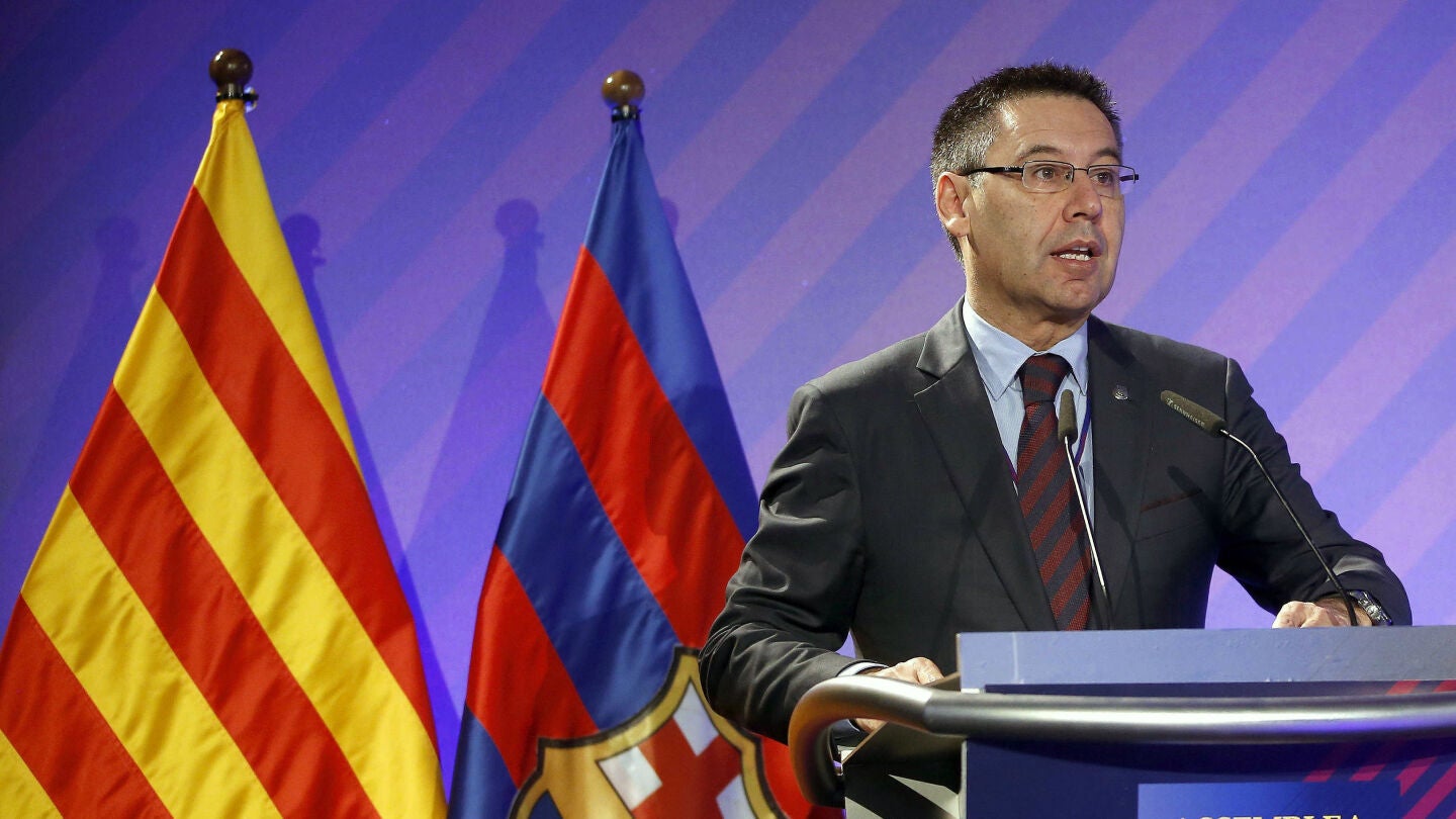 Josep Mar&iacute;a Bartomeu, durante la Asamblea General Ordinaria