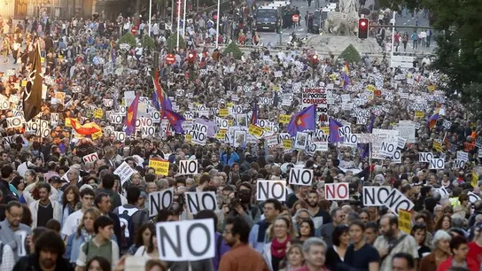 Miles de personas han participado pacíficamente en la manifestación "Rodea el Congreso" Miles de personas han participado pacíficamente en la manifestación "Rodea el Congreso"