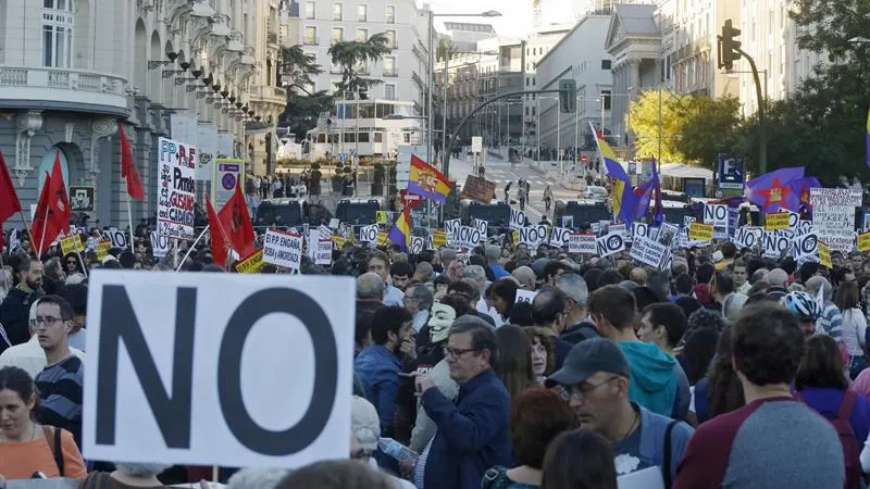 La manifestación de 'Rodea el Congreso' antes de su inicio