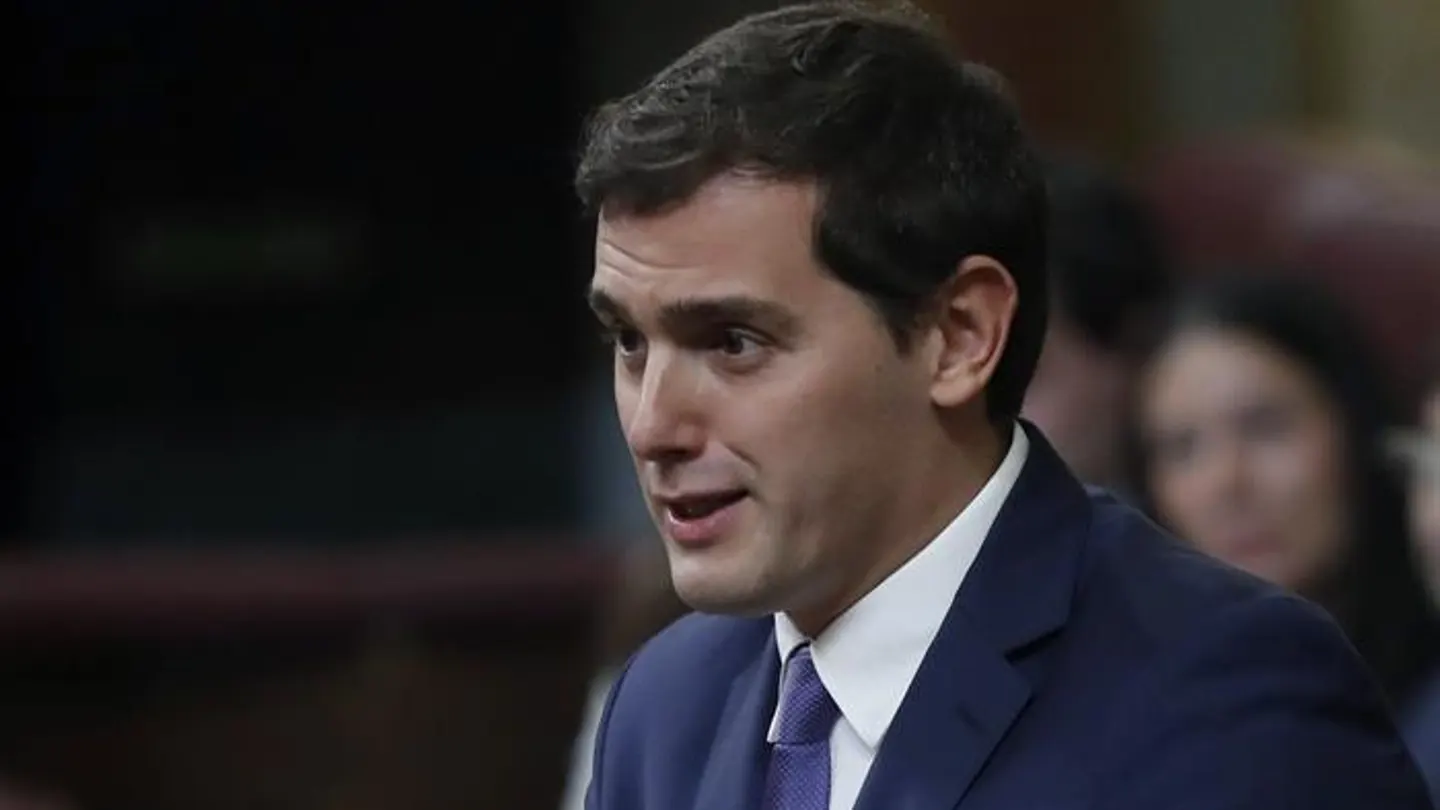 Albert Rivera en la segunda sesión de investidura Albert Rivera en la segunda sesión de investidura