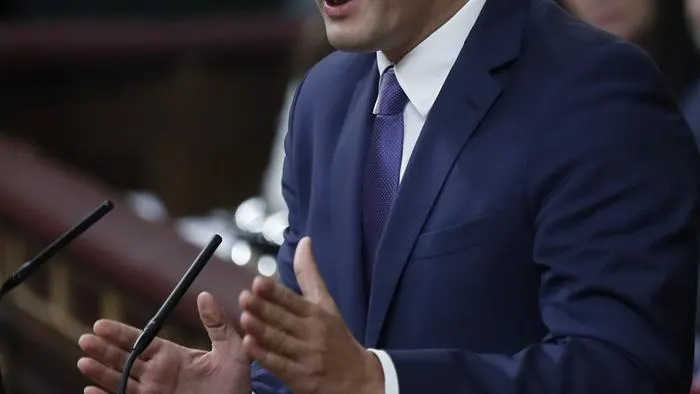 Albert Rivera en la segunda sesión de investidura