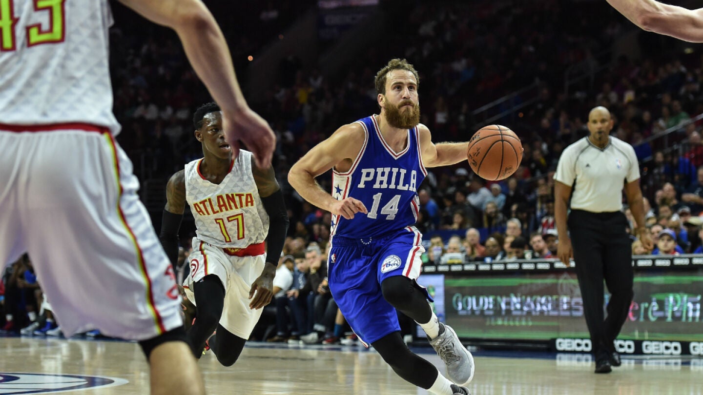 Sergio Rodr&iacute;guez, con los 76ers