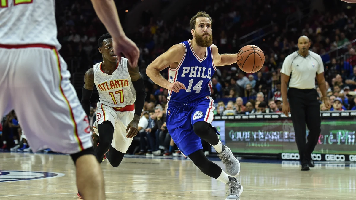 Sergio Rodríguez, con los 76ers