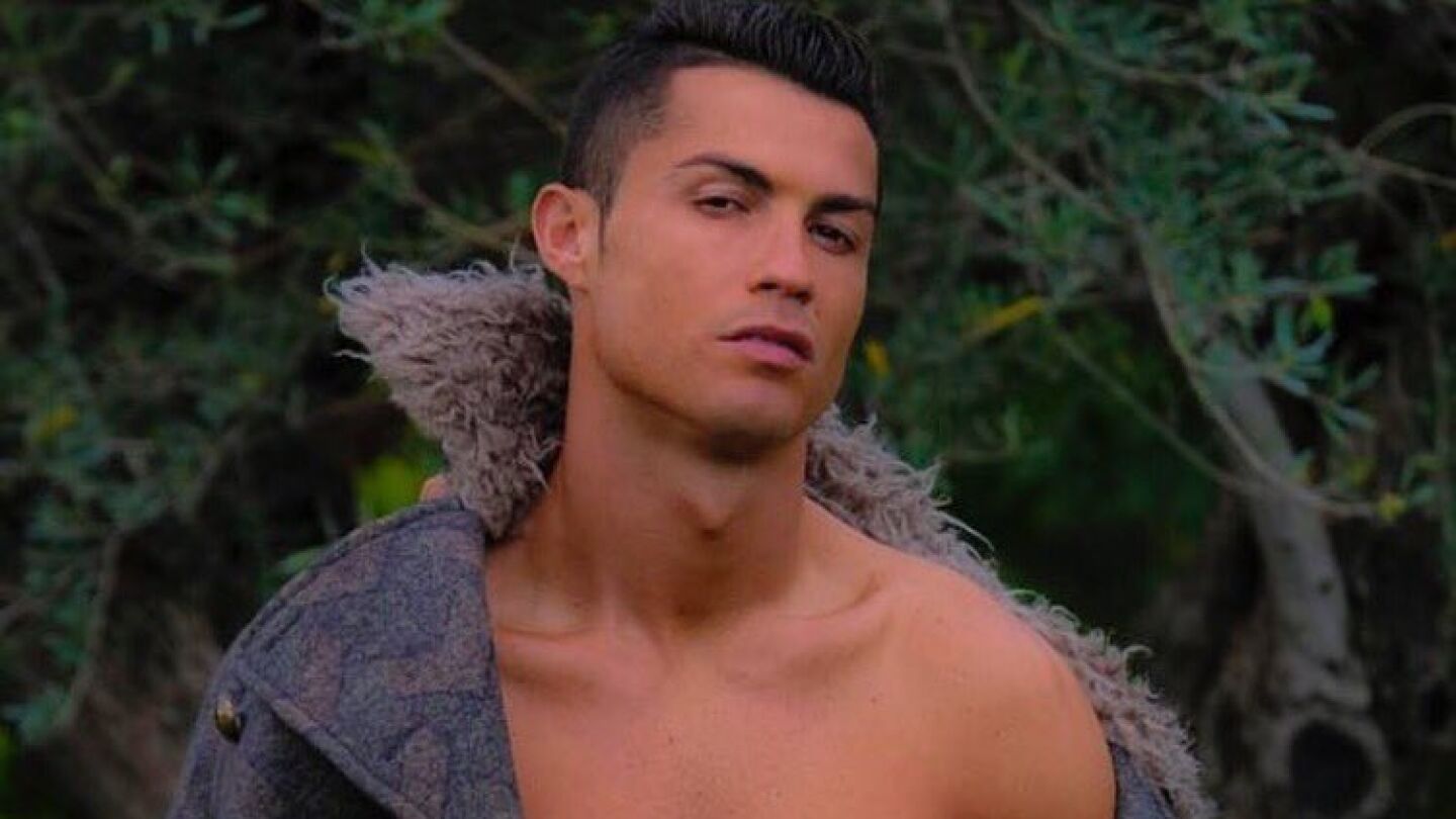 Cristiano, posando para una foto