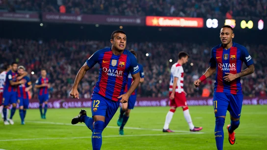 Rafinha celebra un gol con el Barça Rafinha celebra un gol con el Barça