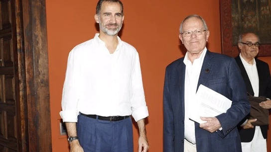 El rey Felipe VI junto al presidente de Perú, Pedo Kuczynski El rey Felipe VI junto al presidente de Perú, Pedo Kuczynski