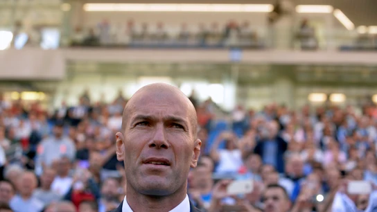 Zinedine Zidane, en Mendizorroza Zinedine Zidane, en Mendizorroza