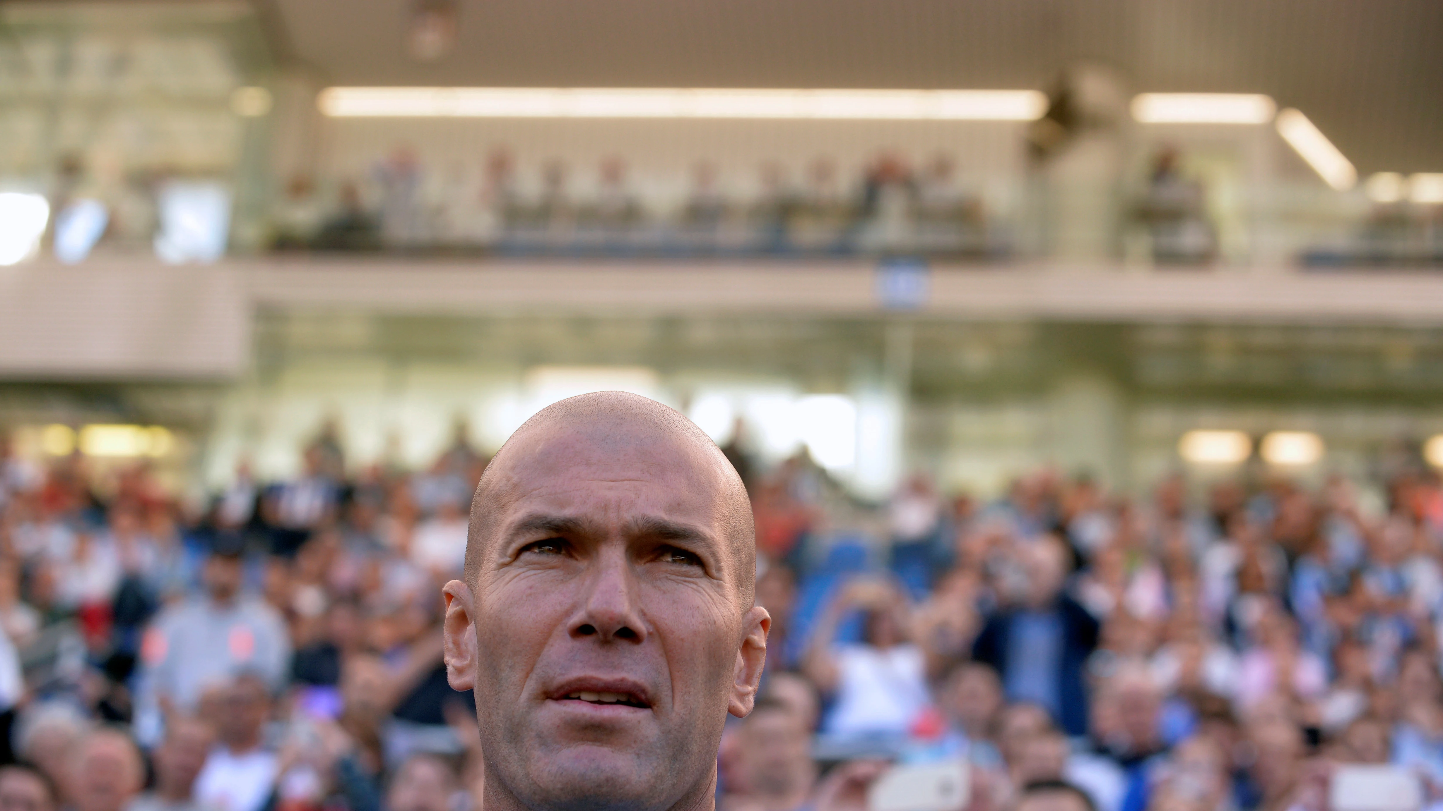 Zinedine Zidane, en Mendizorroza Zinedine Zidane, en Mendizorroza
