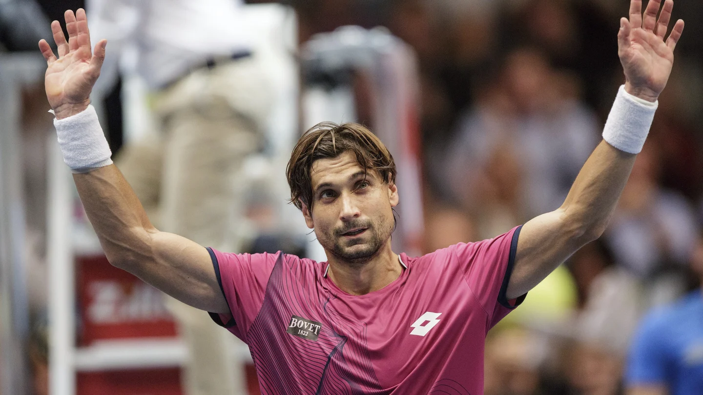 David Ferrer, tras ganar a Troicki en Viena David Ferrer, tras ganar a Troicki en Viena