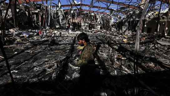 Vista general del estado de un lugar asediado en Yemen Vista general del estado de un lugar asediado en Yemen