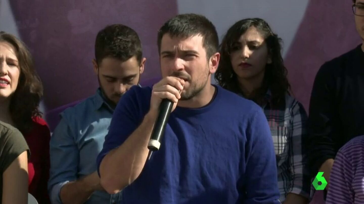 Frame 27.788625 de: Ram&oacute;n Espinar, de 'Juntas Podemos', asegura que es posible remontar el empate t&eacute;cnico