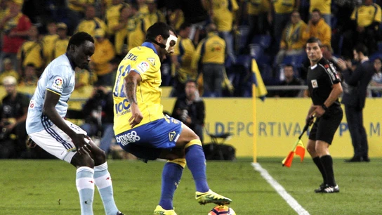 Momento del encuentro entre Las Palmas y Celta Momento del encuentro entre Las Palmas y Celta
