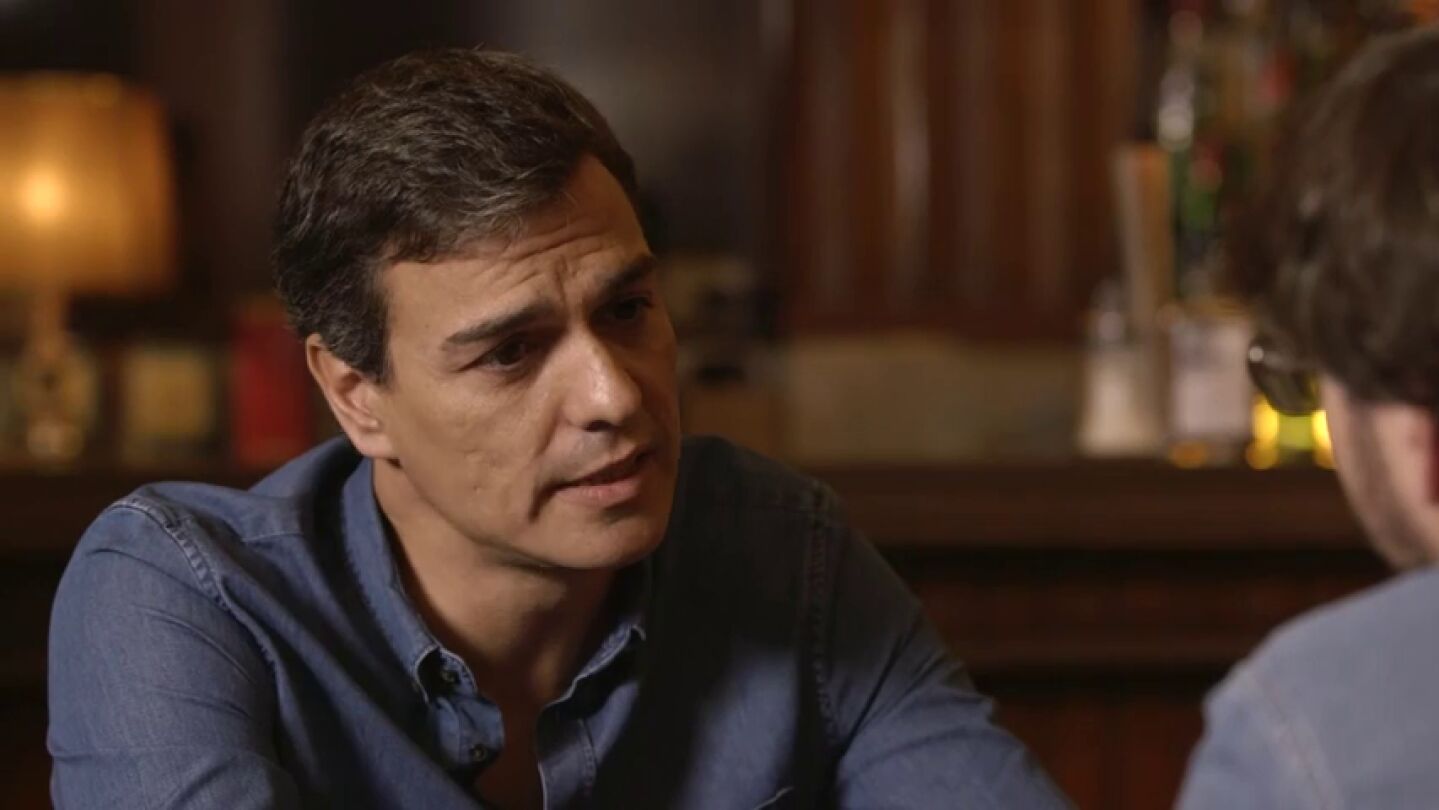 Frame 4.152757 de: Pedro S&aacute;nchez: "Me equivoque al tachar a Podemos de populistas, el PSOE tiene que trabajar codo con codo con Podemos"