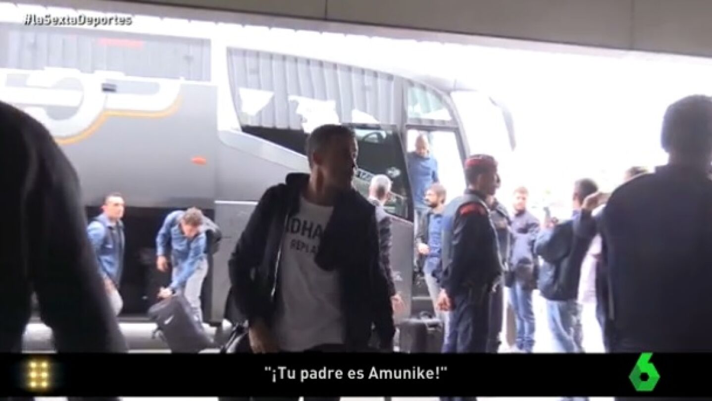 Luis Enrique, increpado en El Prat