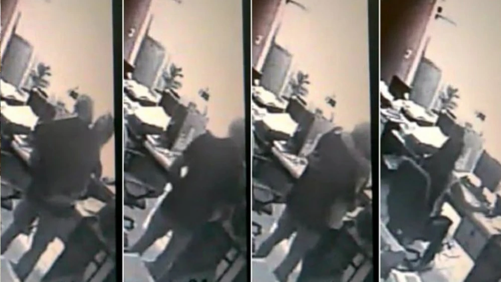 Momento del vídeo sexual de un directivo argentino