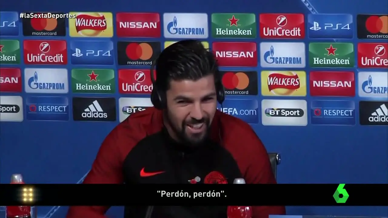 Nolito, entre risas en rueda de prensa Nolito, entre risas en rueda de prensa