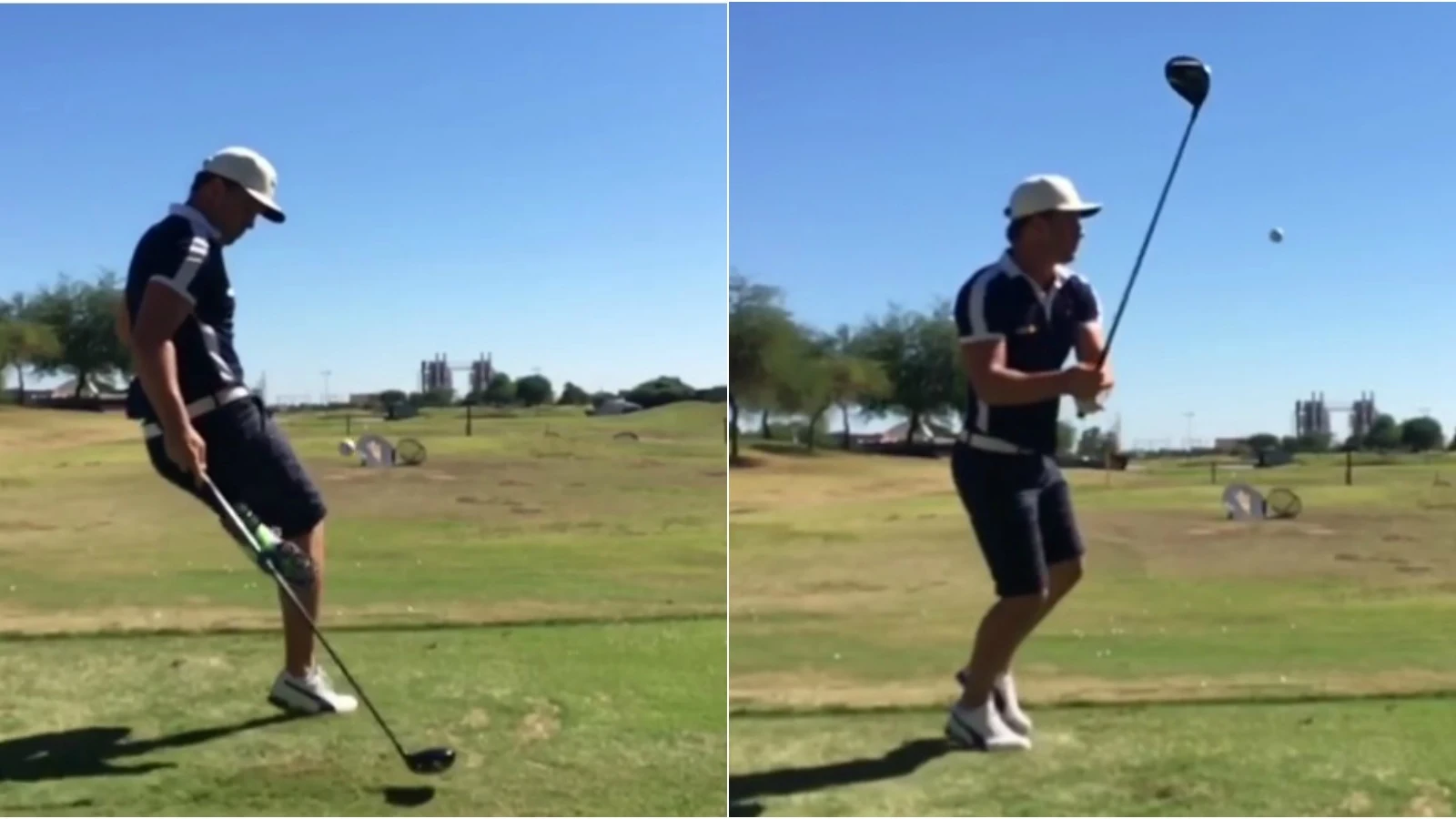 Espectacular golpe de golf