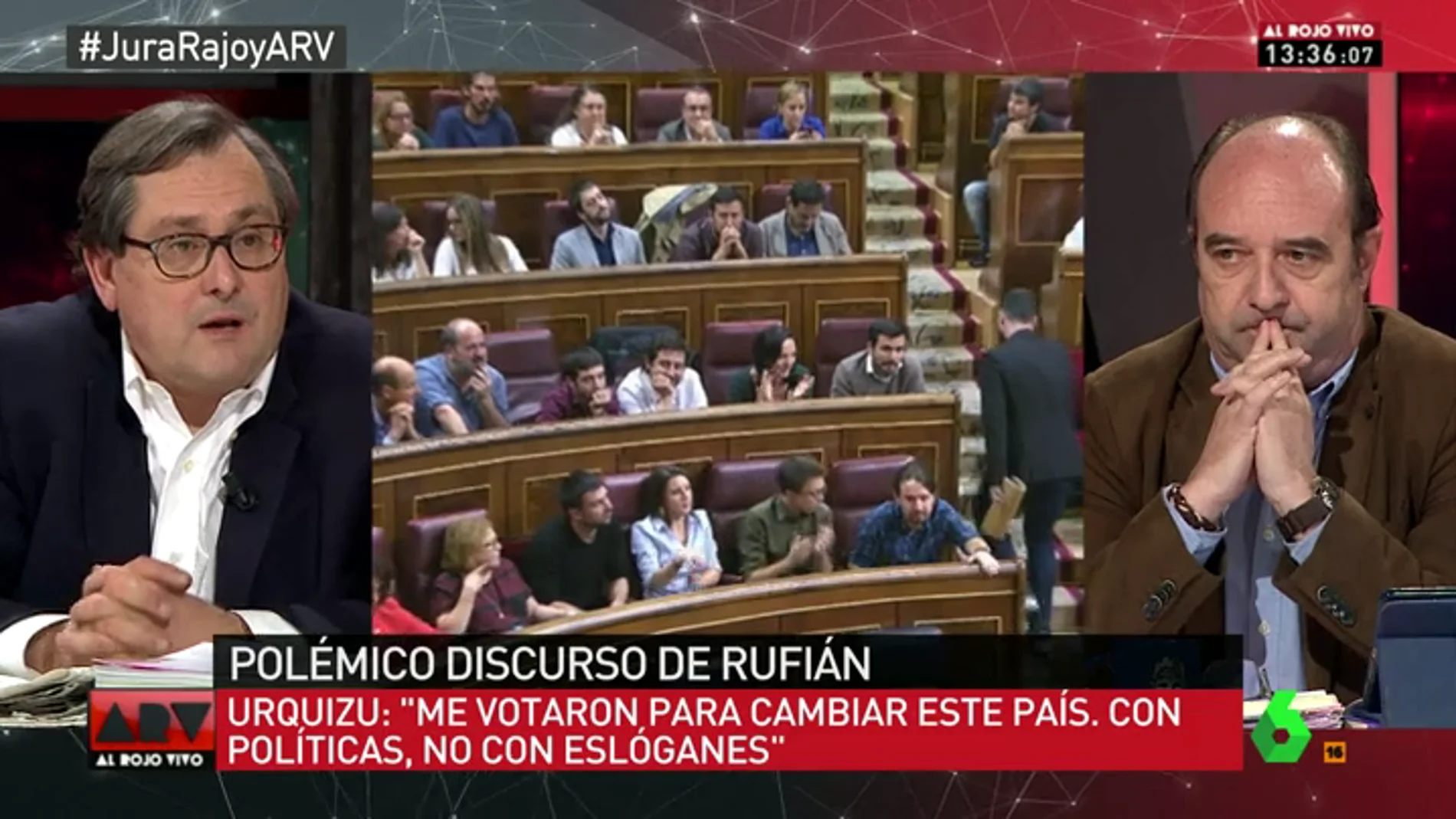 Frame 3.278164 de: Marhuenda: "Rufián y los jóvenes de Podemos tienen la soberbia de quienes no han sufrido dificultades en la vida"