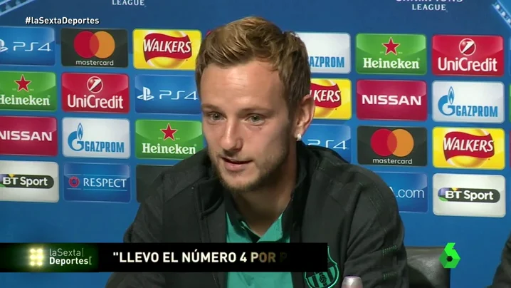Frame 5.466614 de: Rakitic: "Ojalá juegue algún día para Pep, si cogí el 4 en el Barça fue por él"