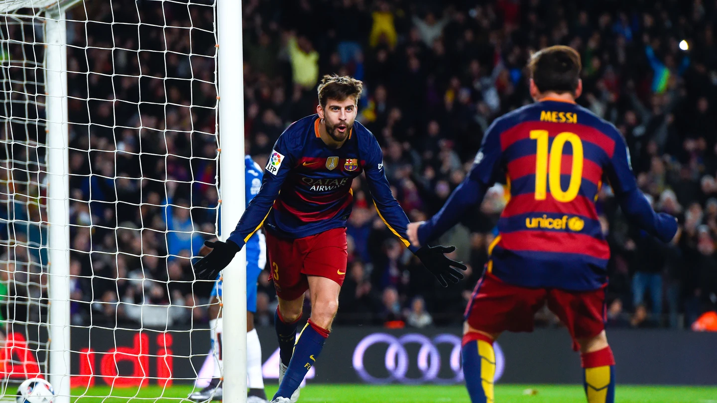 Gerard Piqué y Leo Messi, jugadores del F.C Barcelona Gerard Piqué y Leo Messi, jugadores del F.C Barcelona