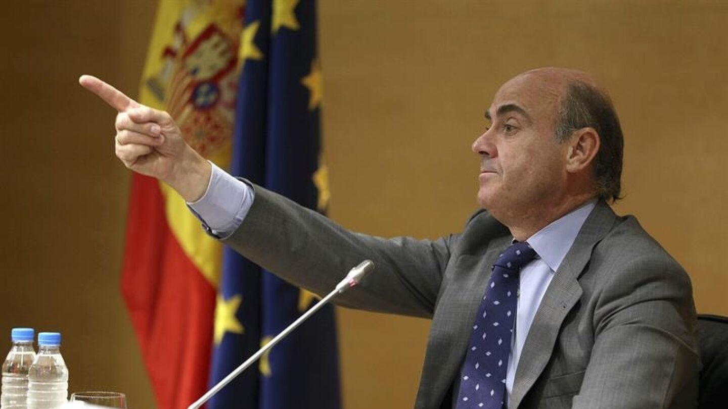 El ministro de Econom&iacute;a espa&ntilde;ol, Luis de Guindos