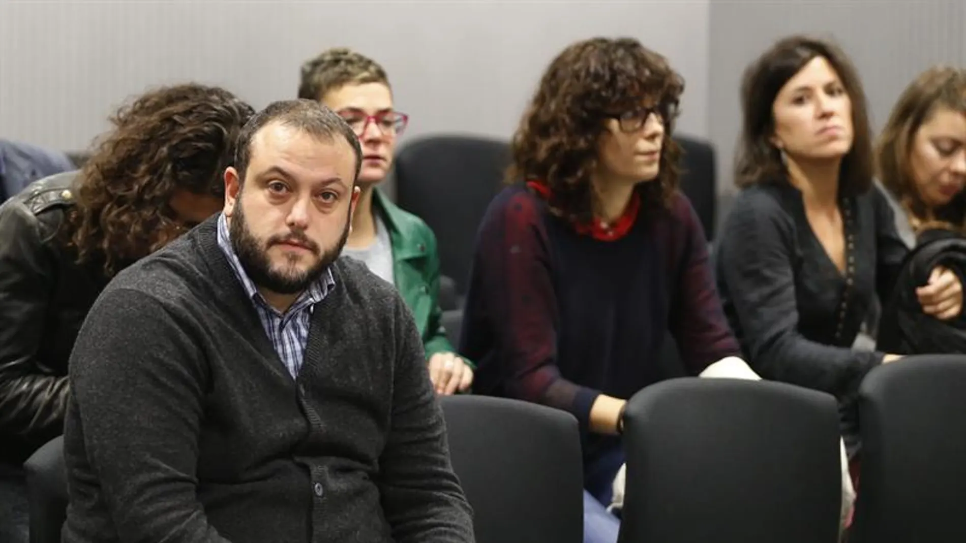 El concejal de Ahora Madrid Guillermo Zapata durante el juicio