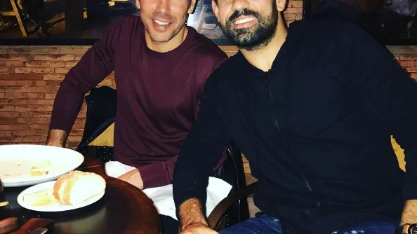 Simeone y Diego Costa, cenando en un restaurante de Madrid